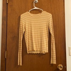 Striped American Eagle Cropped tee